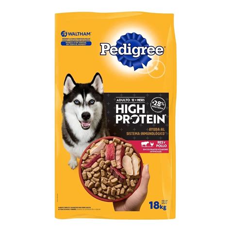 Croqueta Para Perro Pedigree Adulto High Protein 18kg Walmart En Línea