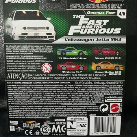 Hot Wheels Hotwheels Fast Furious Volkswagen Jetta MK Shopee Thailand