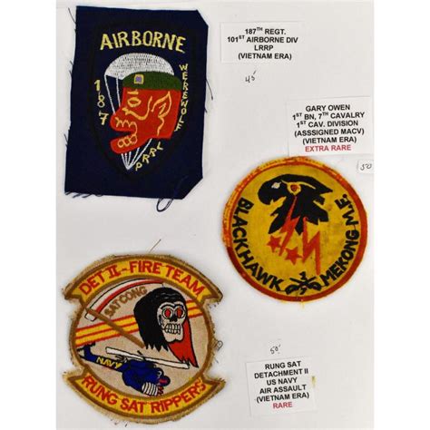 Sold Price: Collection of Vietnam Era US Military Patches - July 5 ...