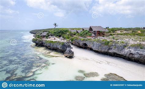 Landscape Of The Indian Ocean Coastline With At Mtende Beach Stock