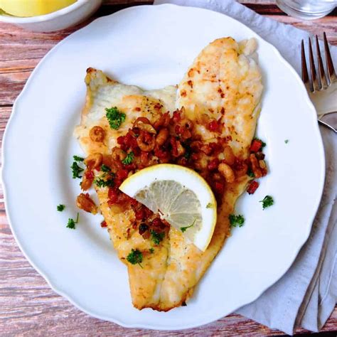 Pan-fried Plaice with Bacon and Brown Shrimp (Scholle Finkenwerder Art ...