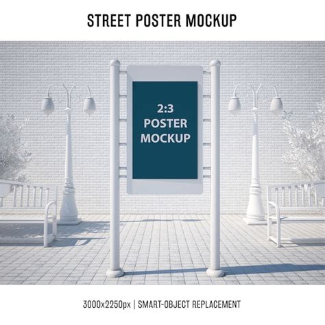 Free Street Poster Mockup Template Showcase Your Designs With