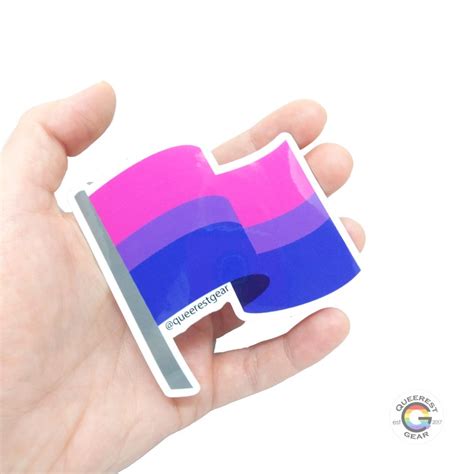 Bisexual Sticker Bisexual Pride Sticker Bi Flag Sticker Lgbt Etsy