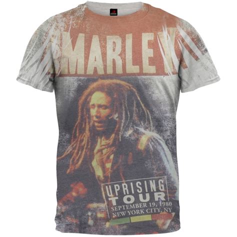 Bob Marley - Bob Marley - Uprising Tour All Over Soft T-Shirt - Small - Walmart.com - Walmart.com