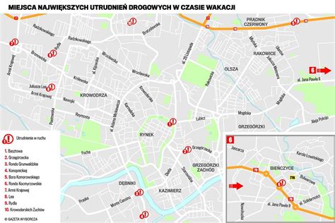 Remonty w Krakowie Gdzie kiedy i co rozkopią MAPA