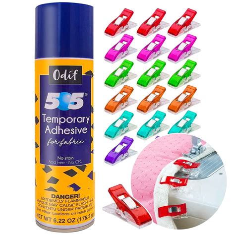 Odif 505 Spray And Fix Temporary Fabric Adhesive Basting Glue 622oz 505 Spray Adhesive For