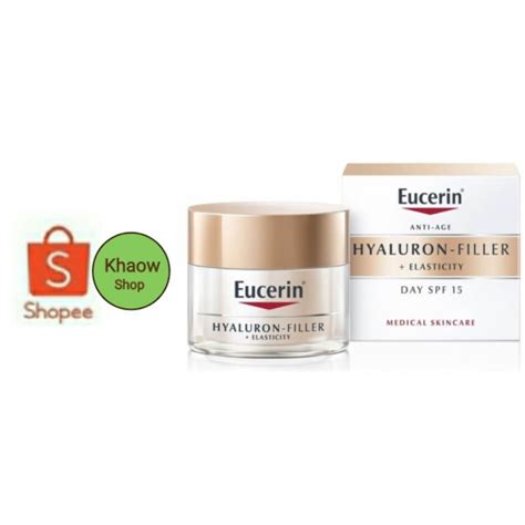 Eucerin Hyaluron Filler Elasticity Day Cream Spf15 50ml สูตรกลางวัน Shopee Thailand