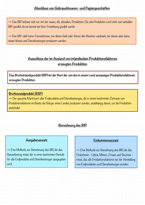 Mitschriften Vwl Vl Grundlagen Der Volkswirtschaftslehre