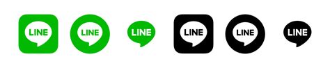 Line app logo, Line app symbol, Line icon free vector 18757864 Vector ...