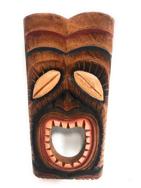 Tiki Masks By Tikimaster Hawaiian Tiki Mask Fijian Masks Polynesian And Painted