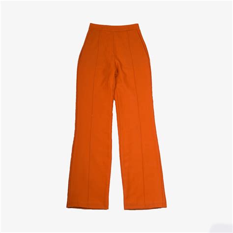 Pantalon Large Orange Pantalon Lana C Cile Canj Pantalon Large