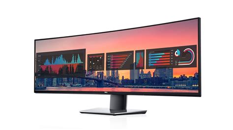 Dell U4919DW UltraSharp 49 Curved LCD Monitor Black Techbuy Australia