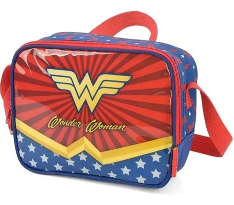 Lancheira Infantil Mulher Maravilha Wonder Woman Termica