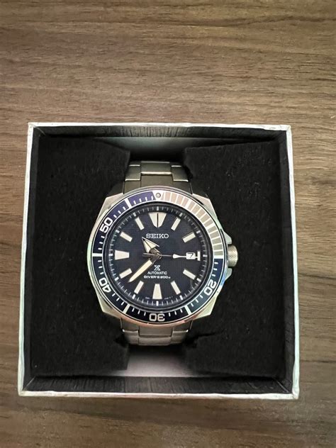 Seiko Samurai Prospex Deep Blue Diving Watch SRPB49K1 Men S Fashion