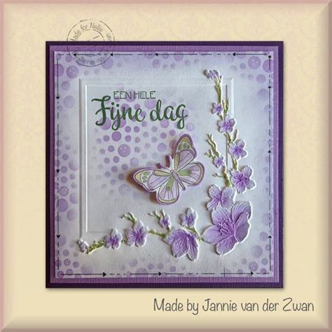 Nellie Snellen S 3D Embossing Folder Square Frame Blossom