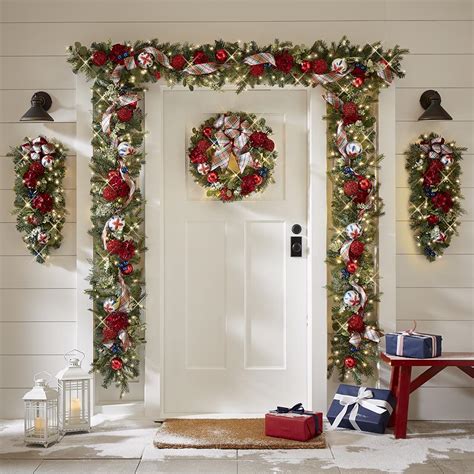 The Cordless Prelit Christmas Tartan Holiday Trim Wreath