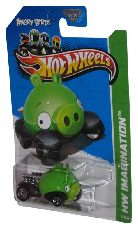 Hot Wheels Angry Birds Minion Hw Imagination Green Toy Car Walmart