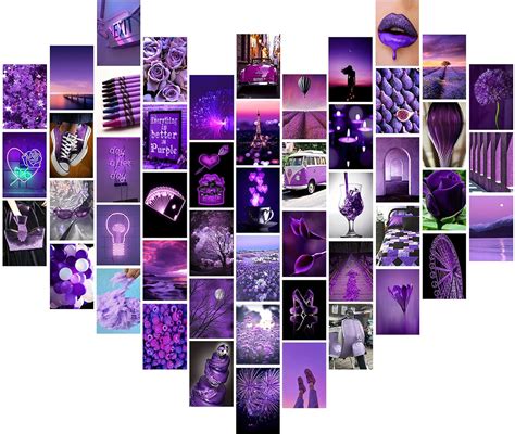 Tabgach Purple Wall Collage Kit Aesthetic Pictures Dreamy