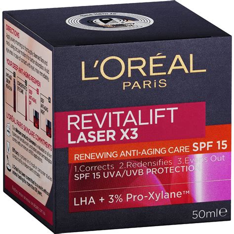 L Oreal Revitalift Laser Day Cream Spf 15 50ml Woolworths