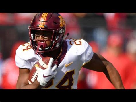 Mohamed Ibrahim Highlights Minnesota Rb Nfl Draft Win