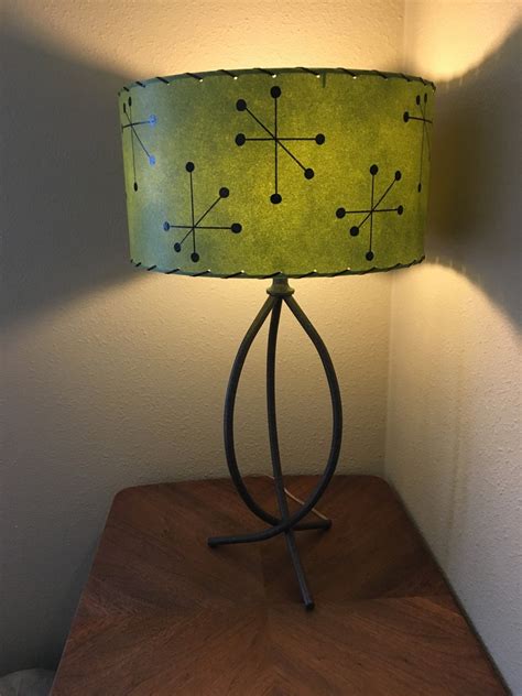 Made To Order Mid Century Vintage Style Fiberglass Lamp Shade Etsy