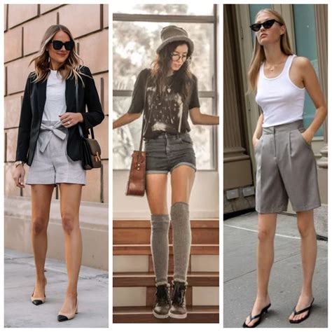 Outfits Con Short Gris Como Combinarlo Muy Trendy Off