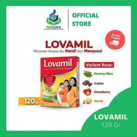 Jual Lovamil Ibu Hamil Menyusui Vanila Strawberry Kacang Hijau Coklat