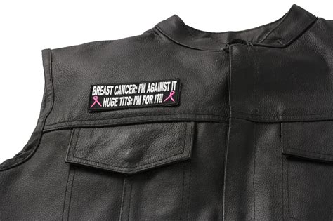 Against Breast Cancer For Huge Tits Patch Embroidered Patches By