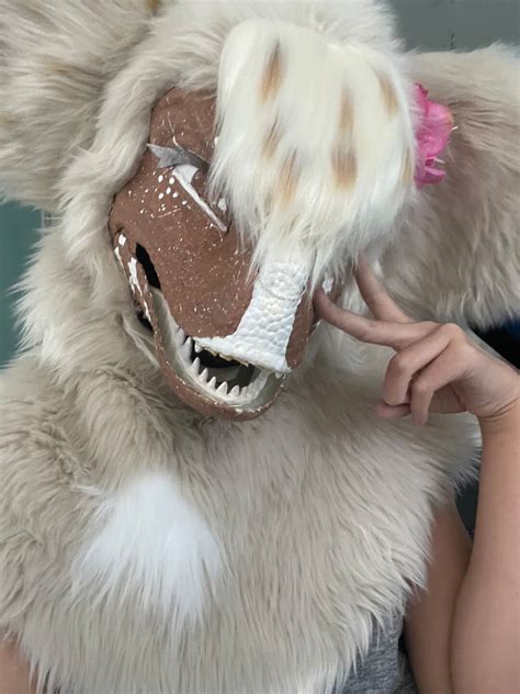 Need Gone Dino Mask Premade Read Desc Etsy