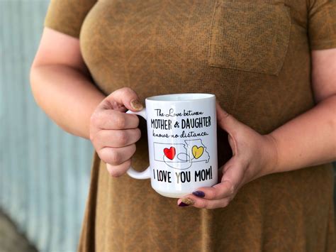 Mother Daughter Coffee Mug Long Distance A Love Between A Etsy