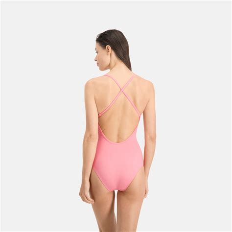 Puma Swim Women V Neck Crossback Swimsuit