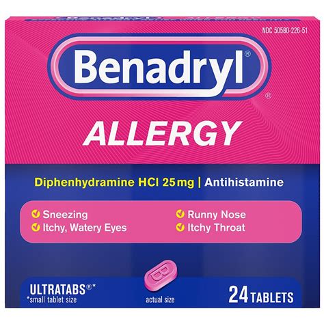 Benadryl Allergy Ultratabs Tablets Walgreens