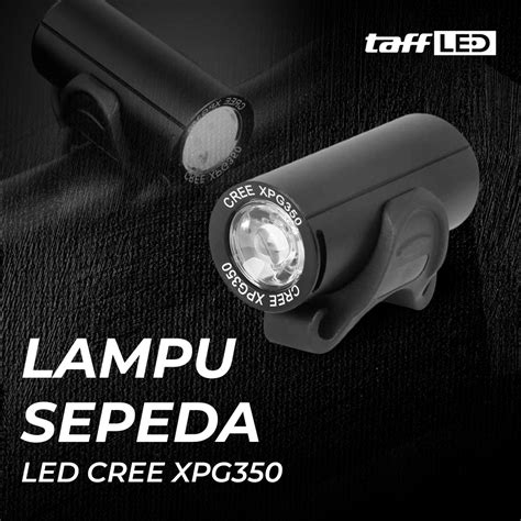 TaffLED Lampu Depan Sepeda LED CREE XPG350 USB Rechargeable 350 Lumens