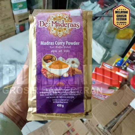 DE MADERAAS DE MADRAS CURRY POWDER 450 GR KARI MADRAS BUBUK Lazada