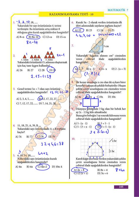 S N F Matematik Ders Kitab Cevaplar Meb Yay Nlar Sayfa