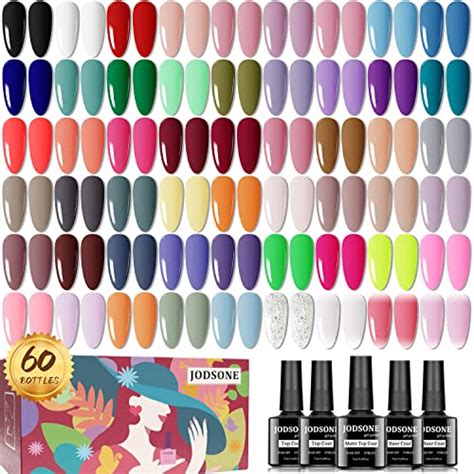 Jodsone Gel Nail Polish Kit Pcs With Bottles Of Base And Glossy