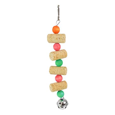 FITYLE Parrot Chewing Toy Parrot Cork Bite String Sturdy Birdcage Toy