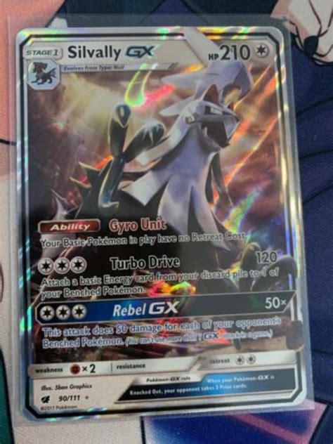 Pokemon Crimson Invasion Silvally GX 90 111 Ultra Rare Near Mint Psa 10