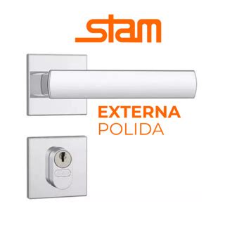 Fechadura Stam Porta De Madeira Externa Maquina De Mm Inox