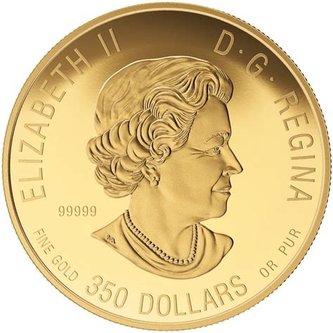 350 Dollars Elizabeth Ii Imposing Alpha Wolf Canada Numista