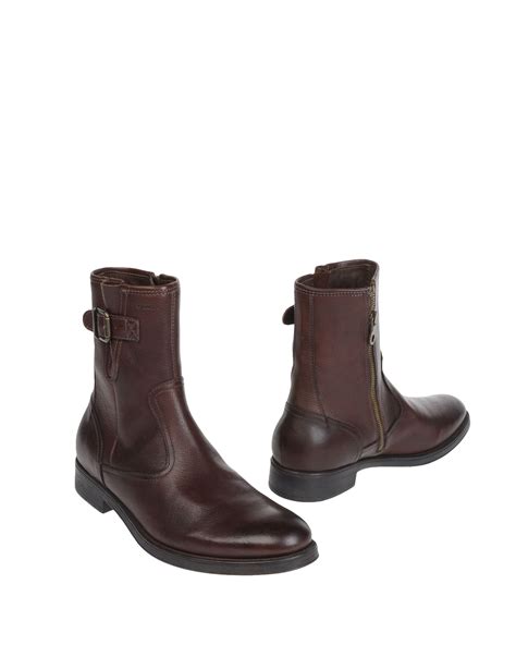 Geox Ankle Boots In Brown For Men Lyst