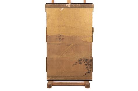 Japanese School 18th Century Japanese Folding Screen Mutualart