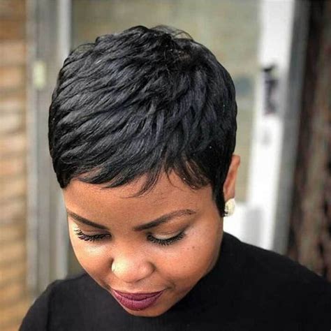 Fina 020 Super Short Straight Layered Synthetic Wig For Black Women