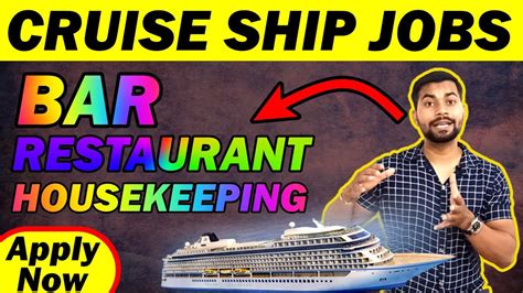 Cruise Ship Jobs Bar Housekeeping Restaurant Jobs On Cruise Ship