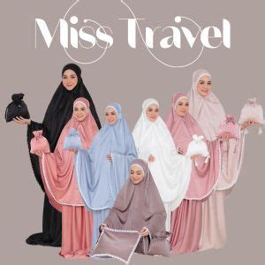 Free Box Telekung Hantaran Miss Travel Satin Sejuk Lembut By Hanna