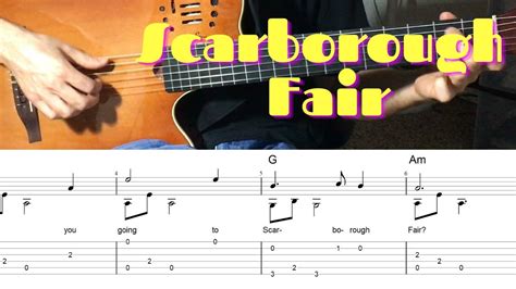 Scarborough Fair Fingerstyle Guitar Tab Youtube