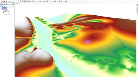 Viewing A Raster Dem In 3d Arcscene Youtube