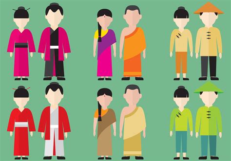 Asian Characters 102970 Vector Art at Vecteezy