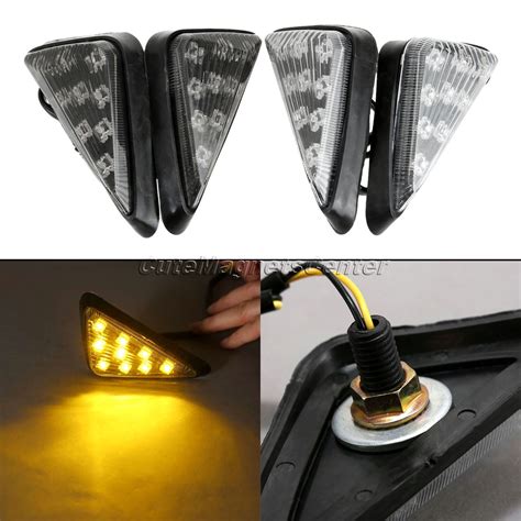 V Led Motorcycle Led Flush Mount Turn Signals Motorbike Side Marker