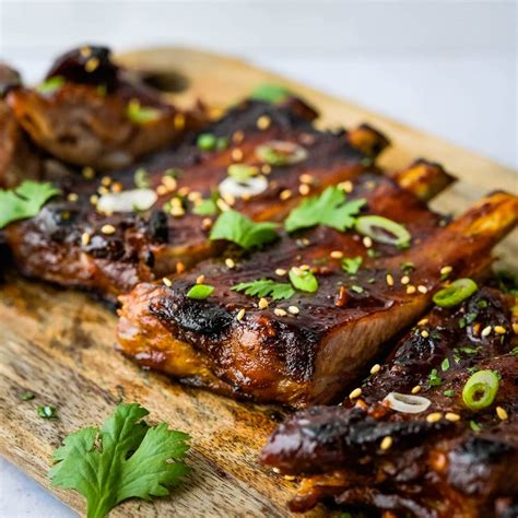 Korean Short Ribs With Korean Bbq Sauce Garlic And Zest